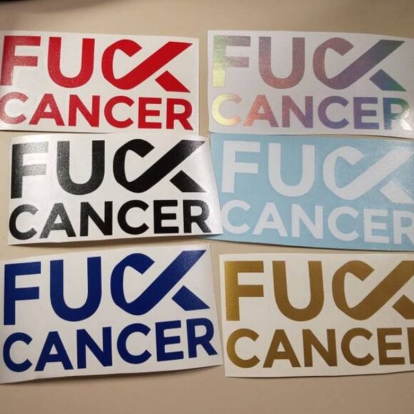 F*CK Cancer Car Decal - Picture 2 of 2